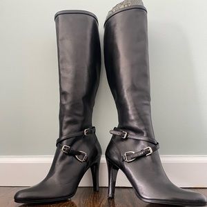 Ralph Lauren Collection Womens Knee High Leather Boots
